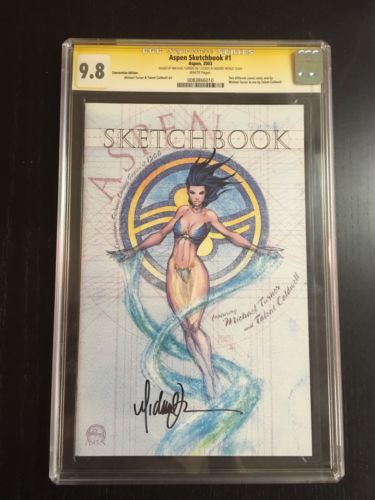 Aspen Sketchbook 1 CGC SS 98 Turner Signed 2003 Turner Convention Variant