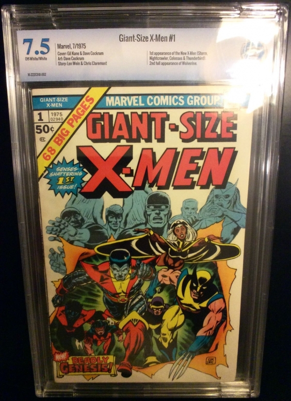 Giant Size XMen  1 CBCS 75 GSX  Movie soon 1st New Xmen cgc it Unrestored 