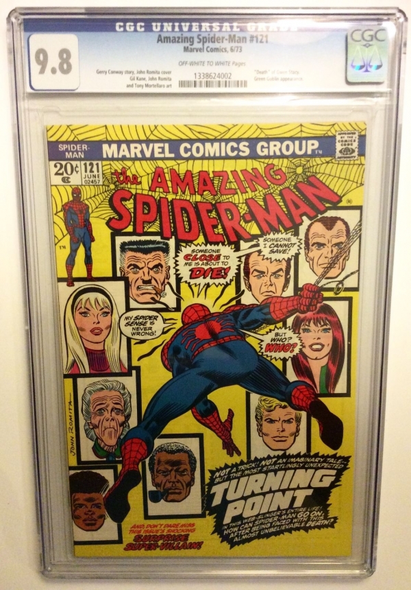 Amazing Spiderman  121 cgc 98 Death of Gwen 1 Super Key like 129 122 Stan