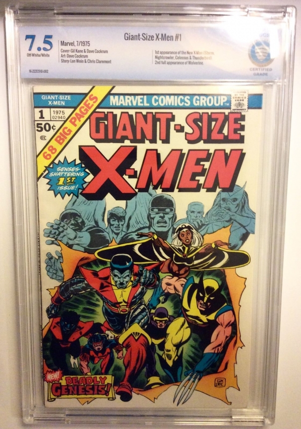 Giant Size XMen  1 CBCS 75 GSX  Movie 1st New Xmen cgc it Unrestored Stan 