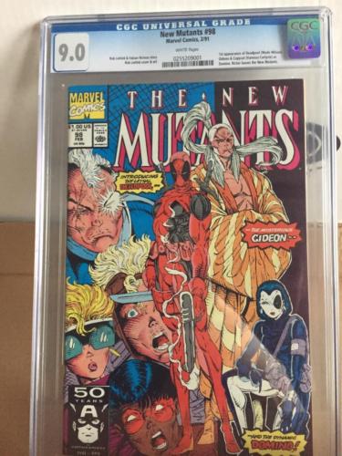 The New Mutants  98 Key Comic CGC graded 90 Marvel comics first Deadpool NR