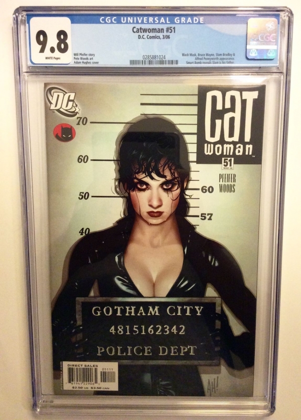 Catwoman 51 cgc 98 Adam Hughes Jail Lost Numbers Cover Rare 1st print 