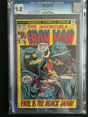 Iron Man 53 CGC 98 OWW 60 98 W and 61 OWW  Highest Certified