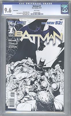 Batman 1 New 52 Sketch Cover Variant 1200 CGC 96
