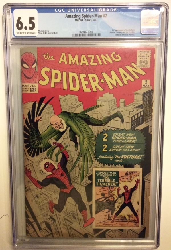 THE AMAZING SPIDERMAN 2 CGC 65 1 st APP ADRIAN TOMBS VULTURE Stan Key Movie 