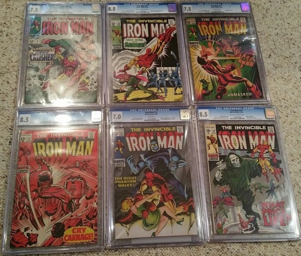 HUGE LOT IRON MAN CGC 70  85 6 10 11 13 14 19 21 25 29 31 35 36 37 38 39 40 