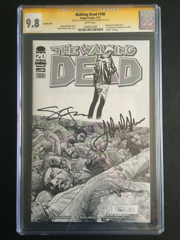 Walking Dead 100 CGC 98 WP SS Glenn  Dale  1st app NEGAN Death Of Glenn