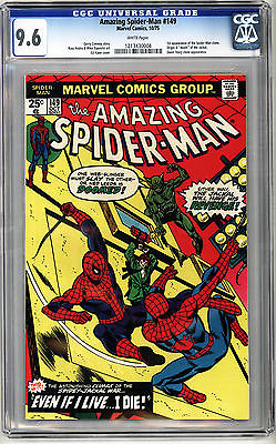 AMAZING SPIDERMAN 149 CGC 96 NM WHITE PAGES 1ST SPIDERMAN CLONE NO RESERVE