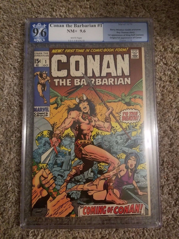 Conan the Barbarian 1 Oct 1970 Marvel Origin 1st King Kull PGX 96 Like CGC
