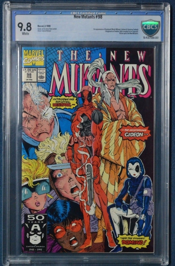 New Mutants 98 1991CBCS 98 WP1st Deadpool appearanceNot CGC