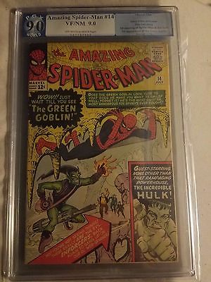 The Amazing SpiderMan 14 1st Green Goblin and Meets Hulk PGX 90 Like CGC