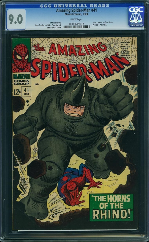 Amazing Spiderman  41 cgc 901st print Stan lee Romita goblin arc 39