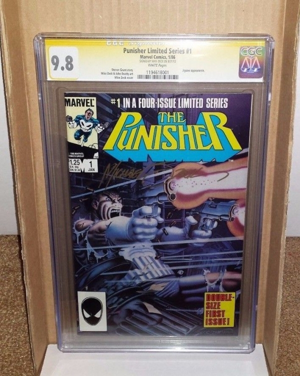 Punisher 1986 1st Series 1 CGC 98 SS Limited Mike Zeck Conescutive CGC 