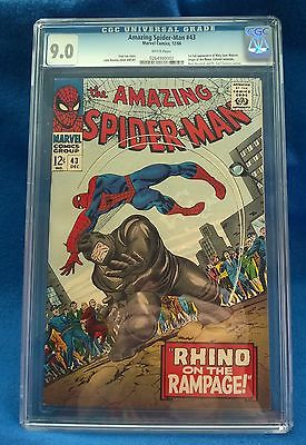 Amazing Spiderman  43 CGC 90 White pages VFNM