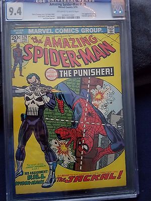 The Amazing SpiderMan 129 Feb 1974 Marvel 1st Punisher CGC 94