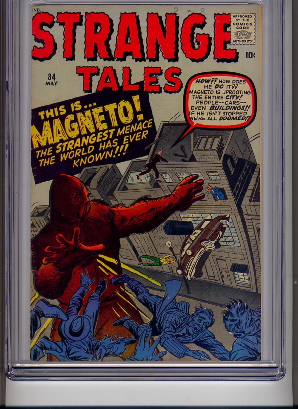 Strange Tales 84 1961 Atlas KirbyDitko CGC 65 Magneto prototype scarce