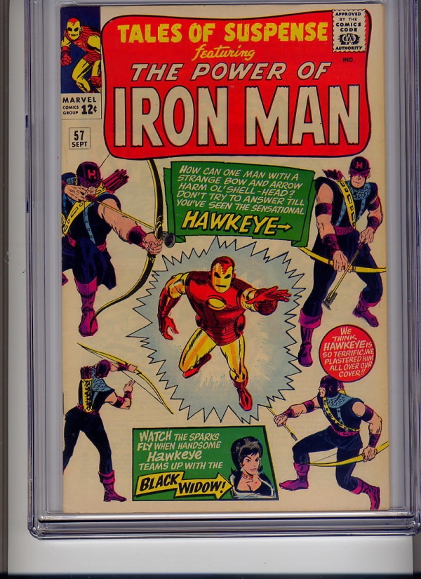 Tales of Suspense 57 Origin1st app Hawkeye 1964 Marvel CGC 80