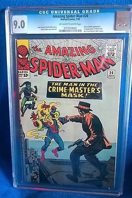 Amazing Spiderman  26 CGC 90 OWW pages VFNM