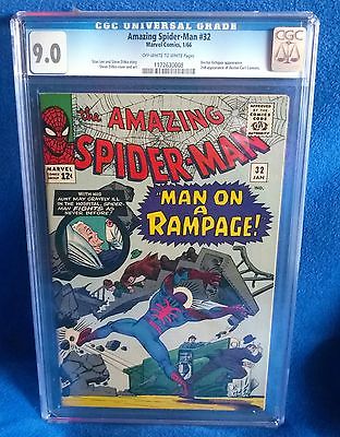 Amazing Spiderman  32 CGC 90 OWW pages VFNM