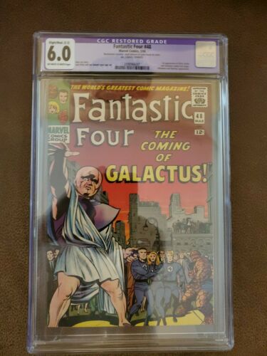 Fantastic Four 48 CGC 60  Marvel 1966  1st Silver Surfer  Galactus Cameo