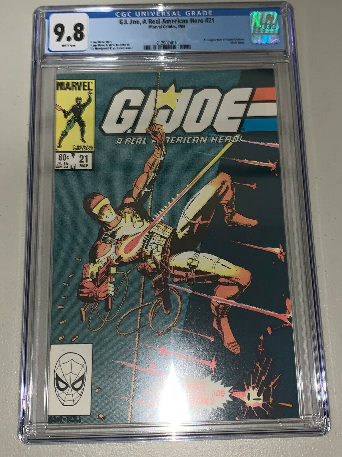 GI Joe 21 CGC 98 1st Appearance Storm Shadow 1st Print