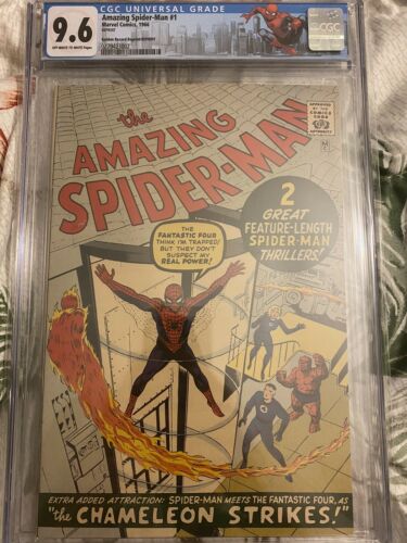 The Amazing Spiderman 1 GRR  CGC 96 Custom Label   High Grade 1966
