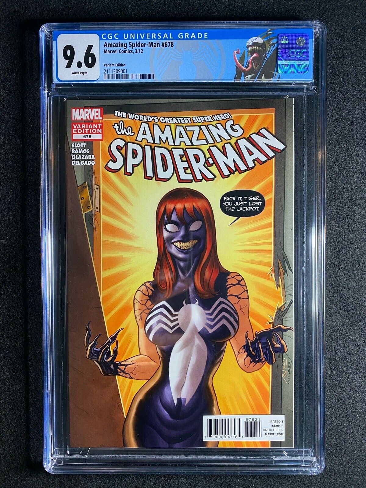 Amazing SpiderMan 678 CGC 96 2012  Variant Edition  SUPER RARE