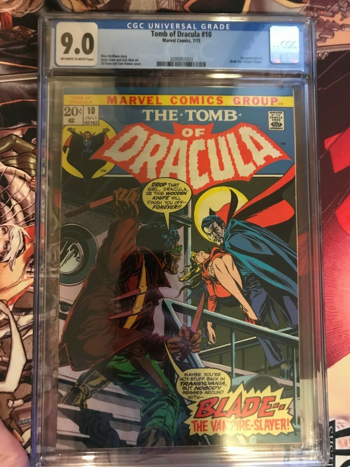 Tomb of Dracula 10 1973 Marvel CGC 90 First Appearance of Blade