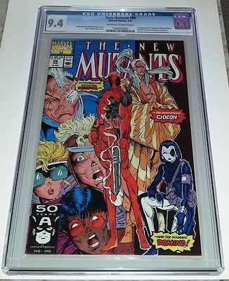New Mutants 98  1st DEADPOOL Marvel Comics 1991  CGC 94 beautiful NM copy