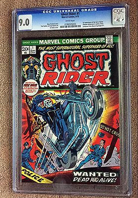 GHOST RIDER 1 CGC 90 Johnny Blaze 1st Daimon Hellstrom SON OF SATAN 1973 White