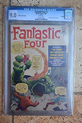 Fantastic Four 1 CGC90Golden Record ReprintJack Kirby1st appFFWhite pgs
