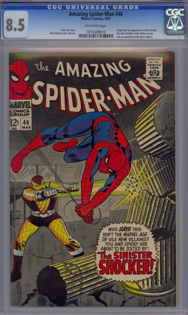 THE AMAZING SPIDERMAN 46 CGC 85  SEE MY LARGE SPIDEY RUN  FOR SALE THIS WEEK