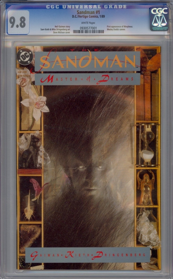 DC SANDMAN  1 CGC 98  1989   99 CENT START NO RESERVE 