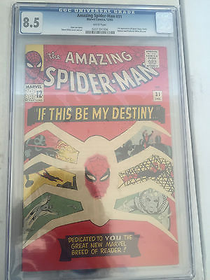 Amazing Spiderman 31 CGC 85 1st Gwen Stacy Harry Osborn Stan Lee free shipping
