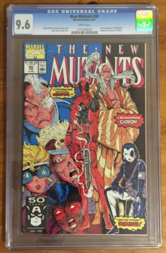 Marvel New Mutants 98 First Appearance Of Deadpool CGC 96