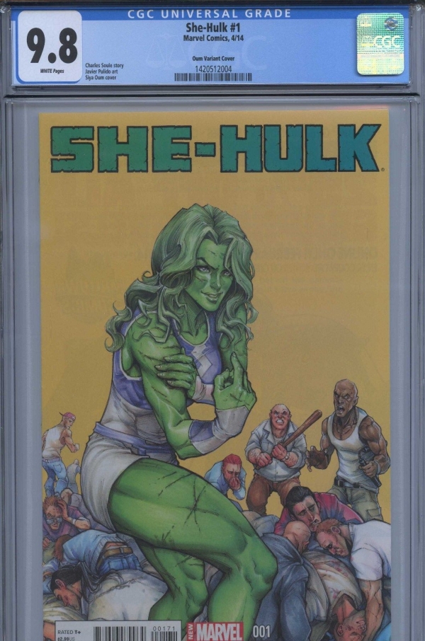 CGC 98 NMM SheHulk 1 Siya Oum Variant Avengers Iron Man Captain America