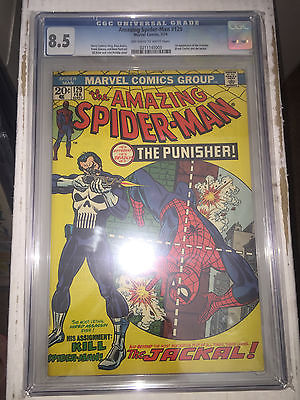 Amazing Spiderman 129 CGC 85 1st The Punisher Jackal free shipping