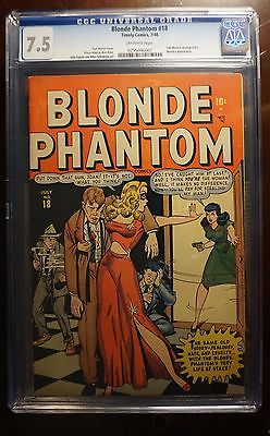 BLONDE PHANTOM 18 CGC 75  AWESOME GGA COVER