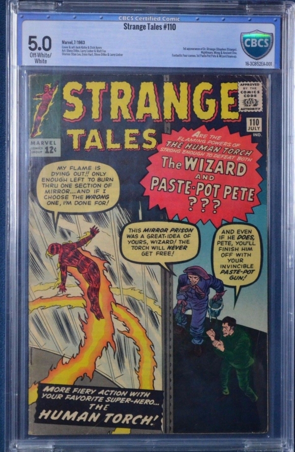 Strange Tales 110 1963 CBCS 50 OWW1st Dr Strange appearanceNot CGC