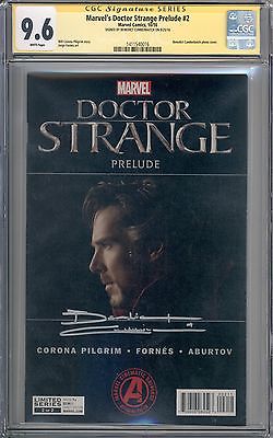 Dr Strange 2 CGC 96 SS Signed Benedict Cumberbatch Marvel Movie Photo Poster