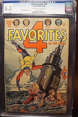 FOUR FAVORITES 19 Aug 1945 Ace Magazines  CGC 65  RARE RARE RARE