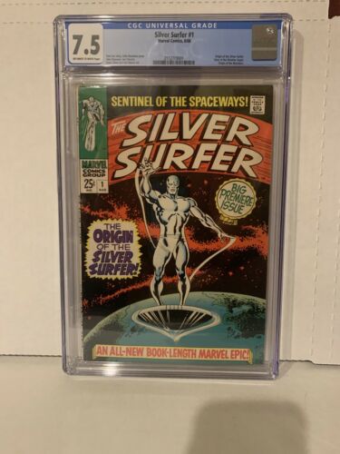 Silver Surfer 1  CGC 75 VF Marvel 1968  ORIGINS of Silver Surfer  Watcher