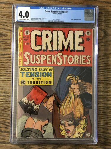 Crime Suspenstories 22 CGC 40 w OffWhite to White Pages