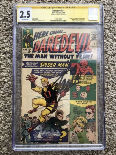 Daredevil 1 CGC 25 Signature Stan Lee Autograph SEND OFFERS CBCS PGX LK