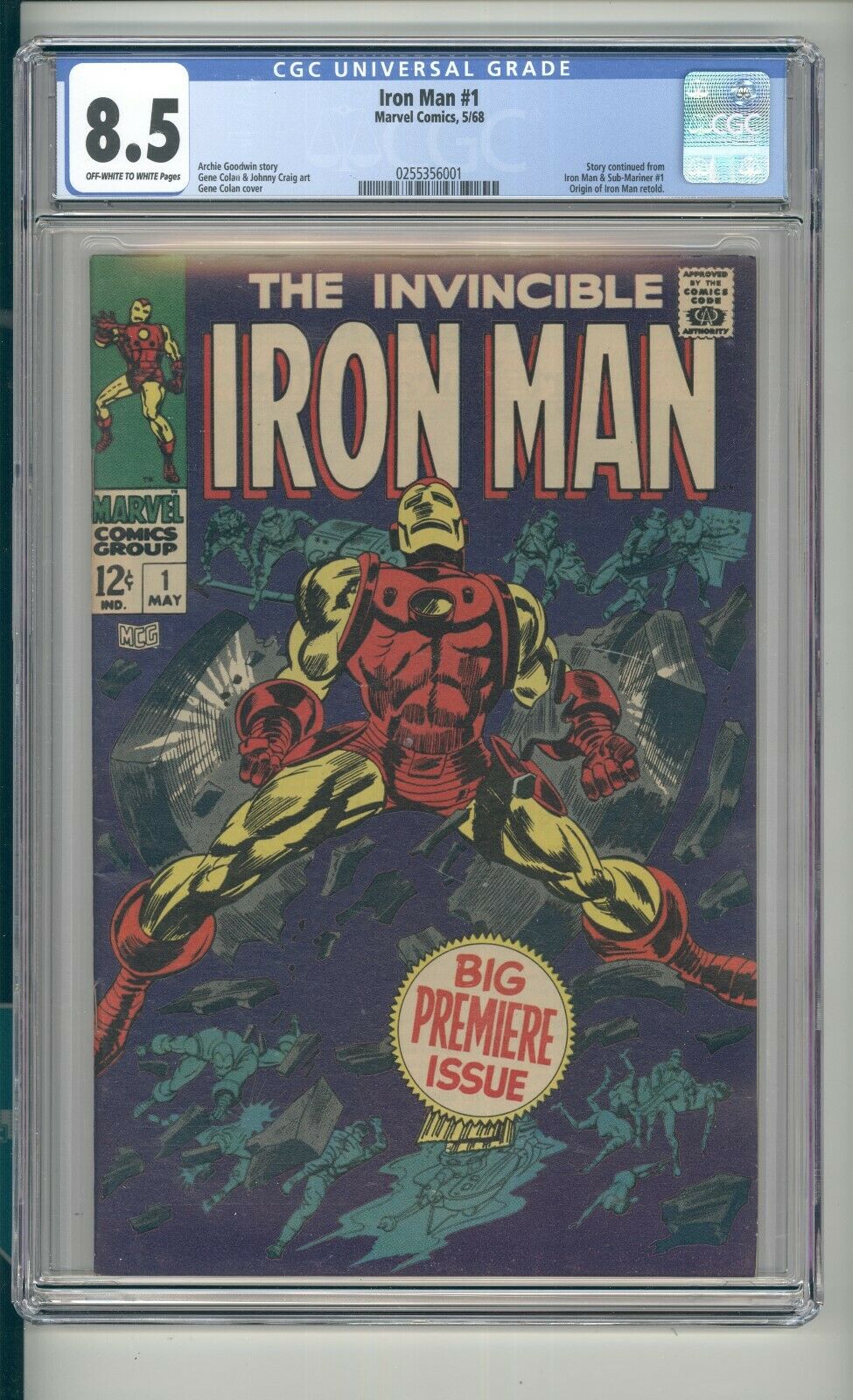 IRON MAN 1 CGC 85 VF