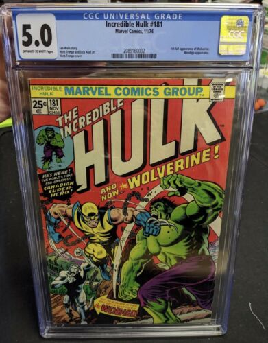 The Incredible Hulk 181 CGC 50 1st Full Appearance of Wolverine Fantastic