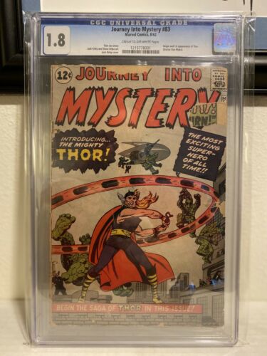 Journey Into Mystery 83 CGC 18 First Thor Marvel Comics 1962
