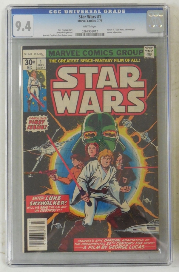 CGC 94  STAR WARS 1 1977  A NEW HOPE  1st DARTH VADER  STUNNING COPY