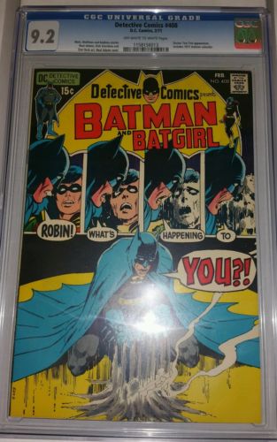 CGC 92 DETECTIVE COMICS 408 NM BATMAN BATGIRL 1971 CALENDAR INCLUDED ADAMS