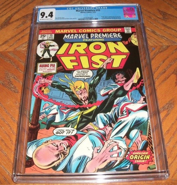 Marvel Premiere 15 CGC 94 NM Key Issue Origin  1st Appearance Iron Fist